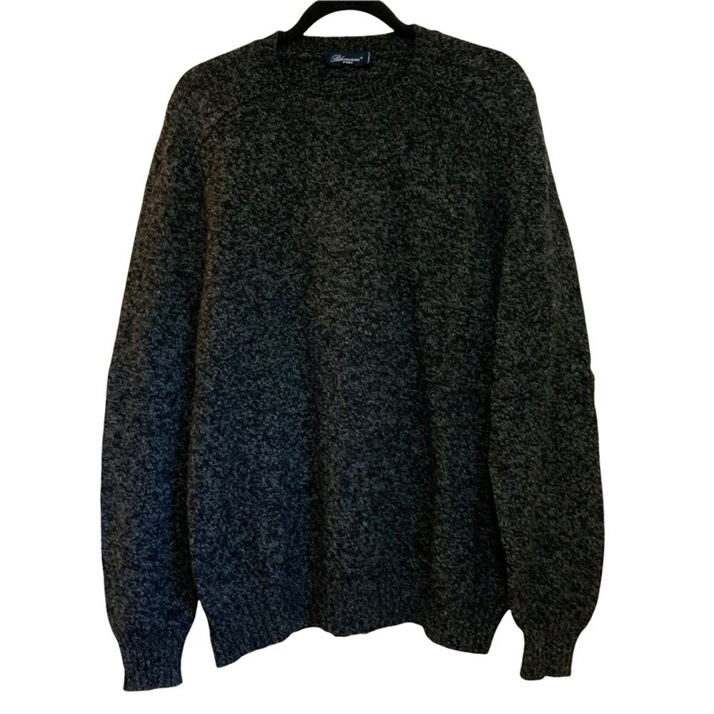 Bluemarine Uomo Wool Blend Charcoal Grey Sweater size XL